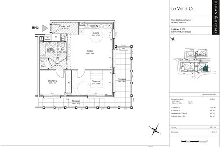 Modern apartment - 3 rooms - 62 m² - MENTON