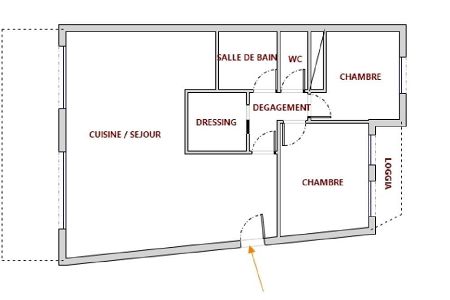 Flat - 3 rooms - 77 m² - CAP D AIL