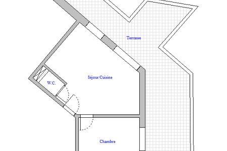 Appartement - 2 pièces - 44 m² - CAP D'AIL