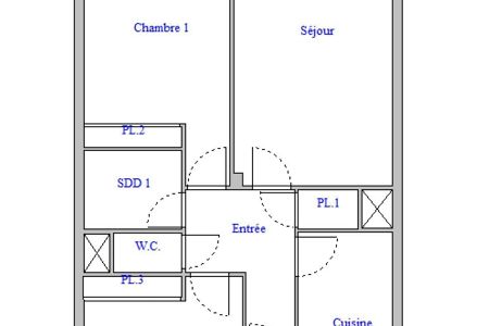 Appartement - 3 pièces - 59 m² - CAP D'AIL
