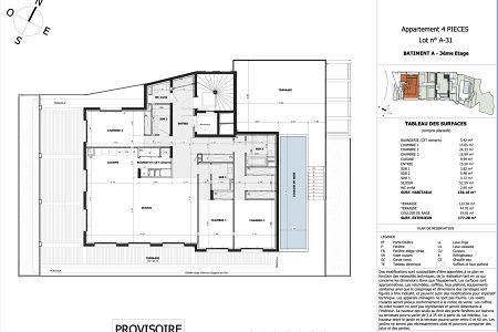 Appartement - 4 pièces - 156 m² - EZE