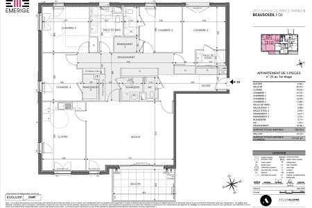 Appartement - 5 pièces - 159 m² - BEAUSOLEIL