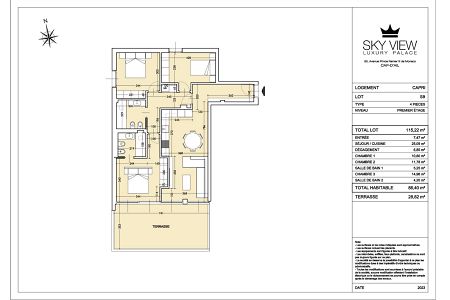 Appartement - 4 pièces - 86 m² - CAP D'AIL
