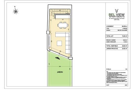 Flat - 2 rooms - 48 m² - CAP D'AIL
