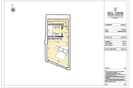Flat - 2 rooms - 48 m² - CAP D'AIL