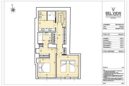 Appartement - 3 pièces - 111 m² - CAP D'AIL