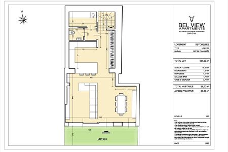 Appartement - 3 pièces - 111 m² - CAP D'AIL