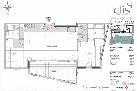 Modern apartment - 3 rooms - 87 m² - CAP D'AIL