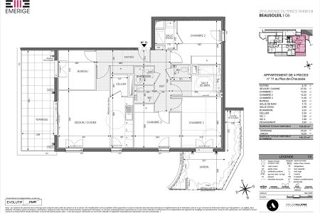 Appartement - 4 pièces - 104 m² - BEAUSOLEIL