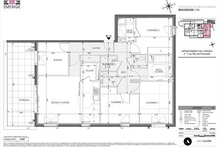 Appartement - 4 pièces - 104 m² - BEAUSOLEIL