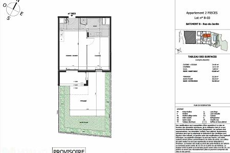Flat - 2 rooms - 43 m² - EZE