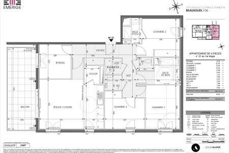 Flat - 4 rooms - 104 m² - BEAUSOLEIL