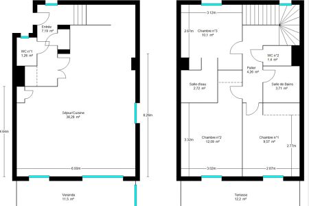 Appartement - 4 pi&egrave;ces - 89 m² - EZE